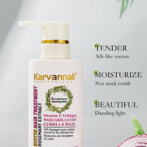 Karvannall Professional Onion, Rosemary, Vitamin E & Collagen – Deep Repair Treatment for Dry & Damaged Hair Shampoo (500ml) - Image 4