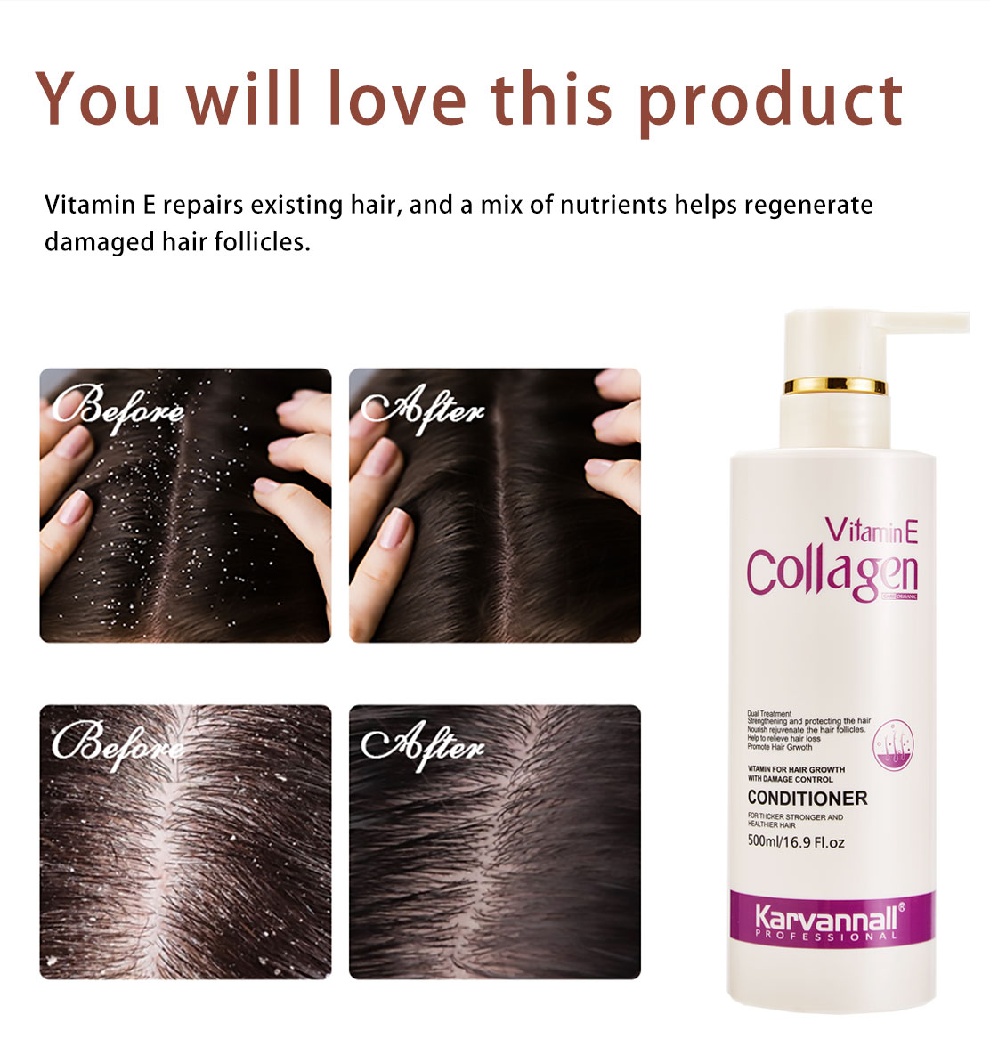 Karvannall Vitamin E Collagen Hair Conditioner - Image 8